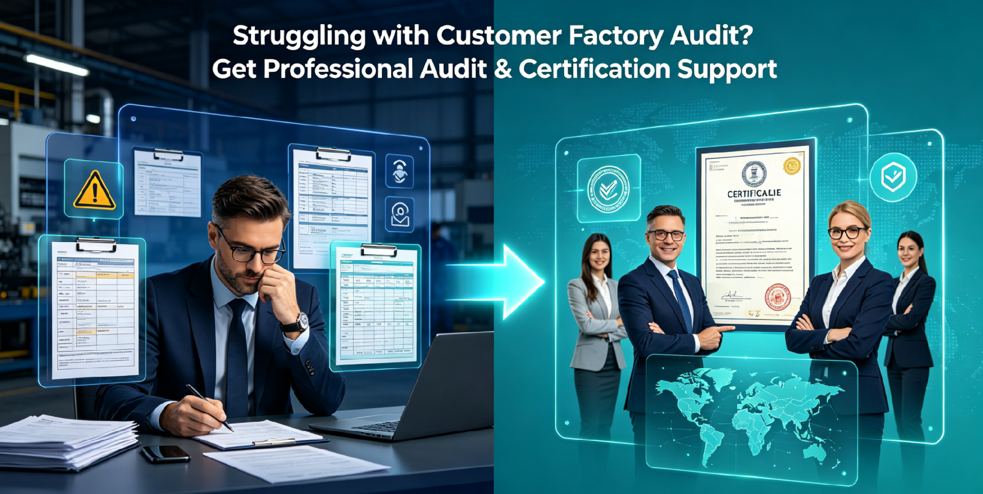 Struggling with Customer Factory Audit? Get Professional Audit & Certification Support